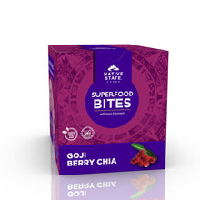 Load image into Gallery viewer, Superfood Snack Bites, Goji Berry Chia, 8ct