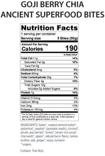 Load image into Gallery viewer, Superfood Snack Bites, Goji Berry Chia, 8ct