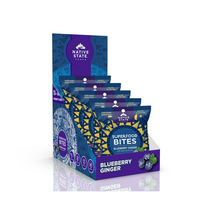Load image into Gallery viewer, Superfood Snack Bites, Blueberry Ginger, 8ct