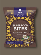 Load image into Gallery viewer, Superfood Snack Bites, Cacao Coconut, 8ct