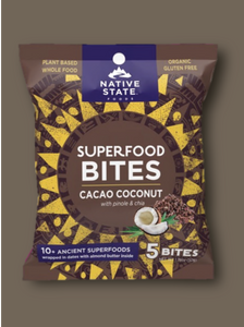 Superfood Snack Bites, Cacao Coconut, 8ct